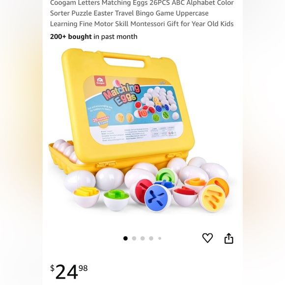 Googam MATCHING EGGS (alphabet & colors) - Picture 10 of 13
